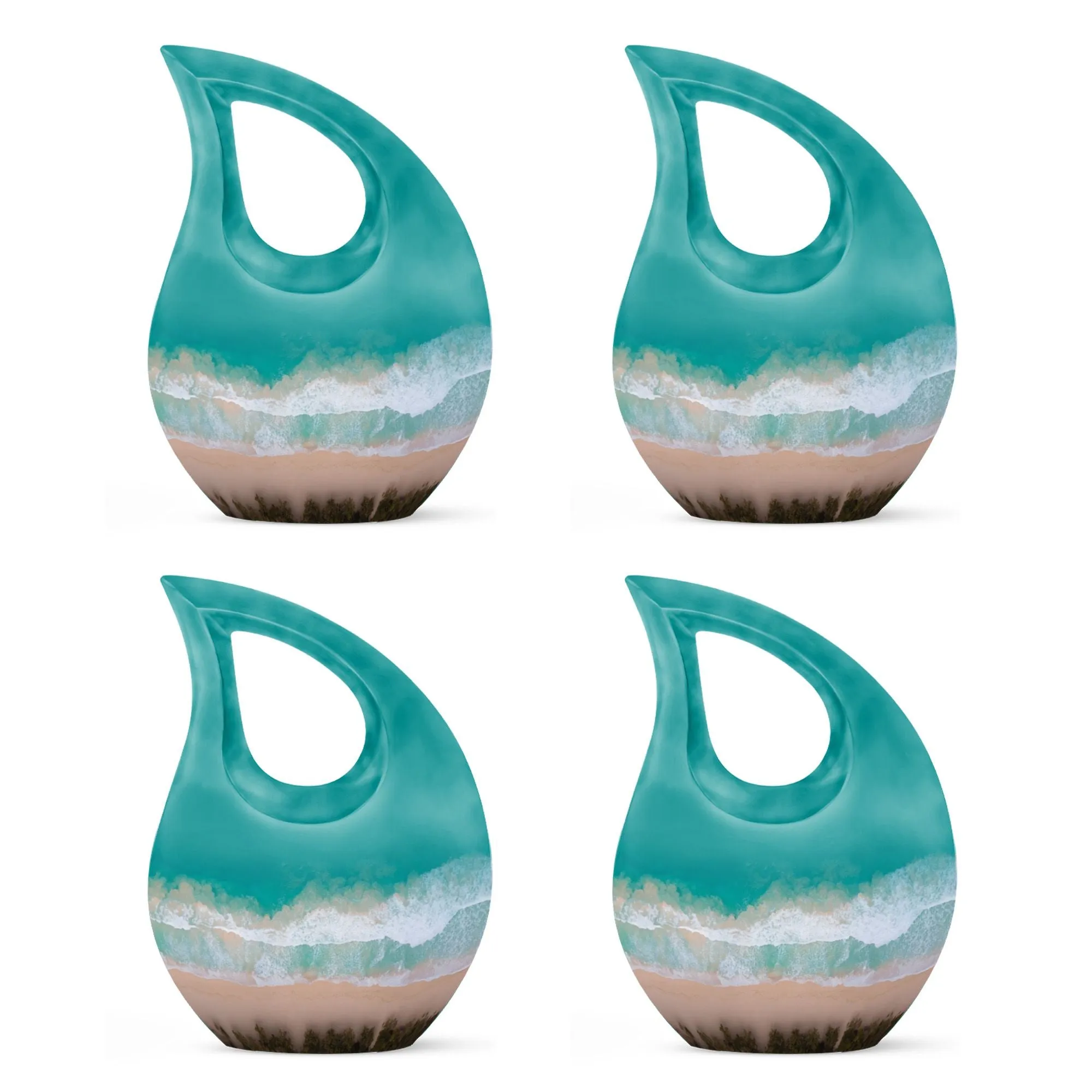 Beach Theme Cremation Keepsake Urn For Human Ashes