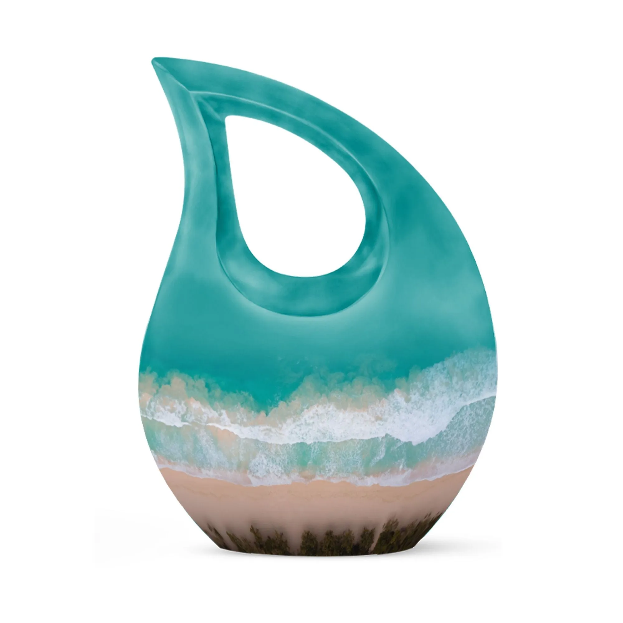 Beach Theme Cremation Keepsake Urn For Human Ashes