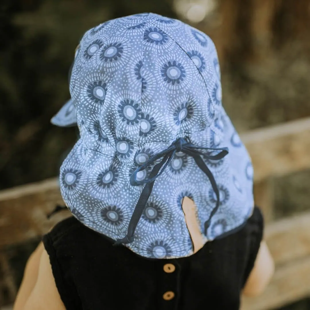 Bedhead Reversible Baby Flap Sun Hat-Norman/Indigo XS