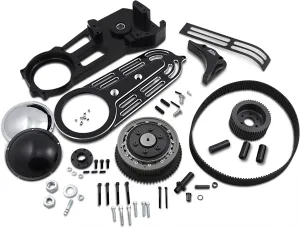 Belt Drives Ltd EV-700B 2in. Belt Drive Kit with Changeable Domes - Black
