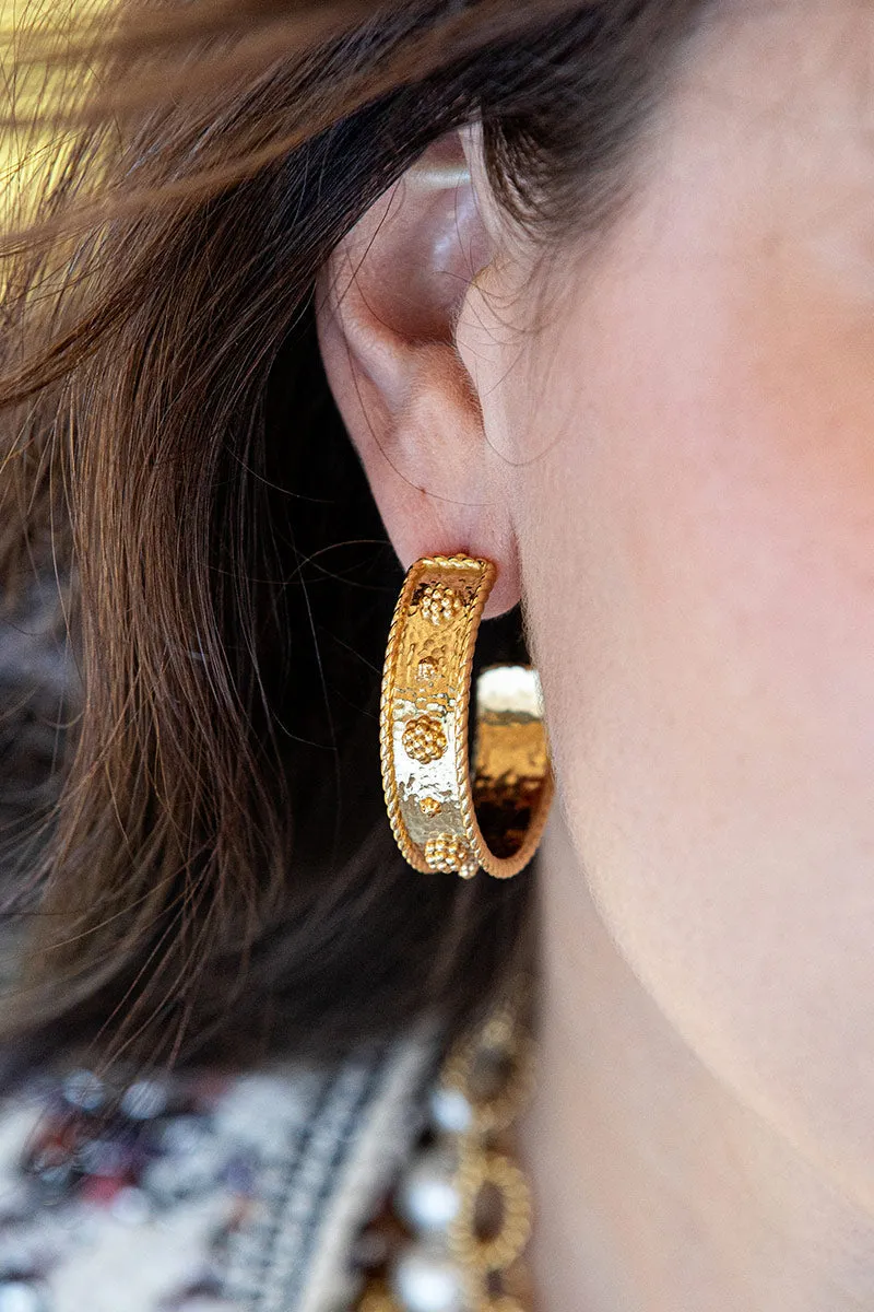 Berry Hoop Earrings
