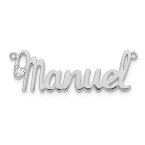 Birthstone Nameplate Necklace