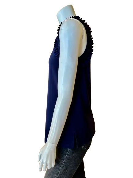 Black Ruffle Strap Blouse (more colors)