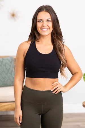 Black Sports Bra