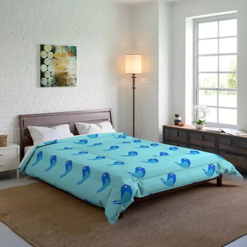 Blue Birds Cozy Tee Trendy Fashion Statement