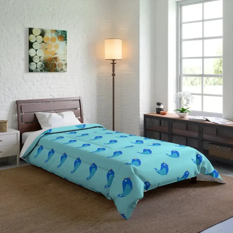 Blue Birds Cozy Tee Trendy Fashion Statement