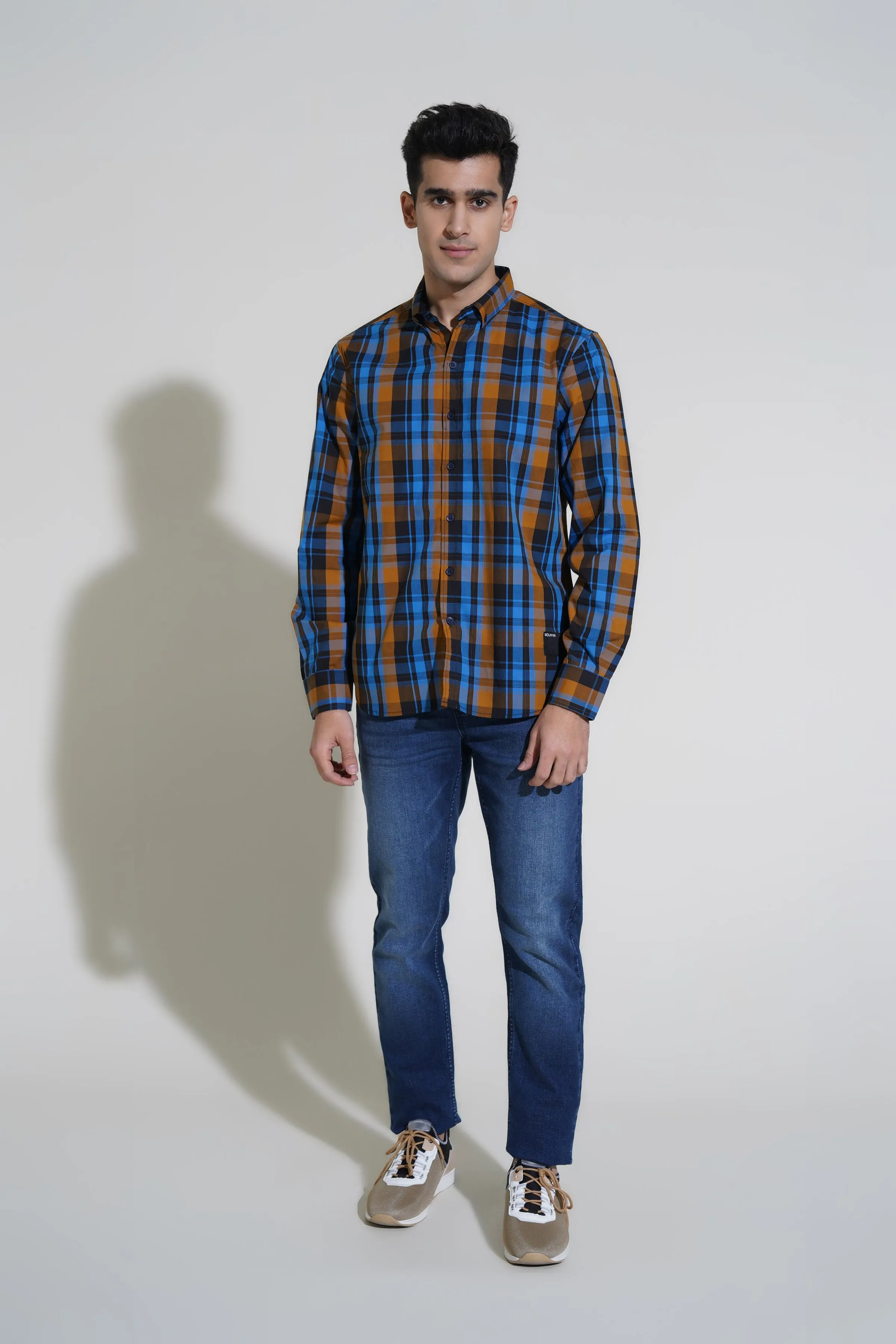 Blue Madras Check Shirt