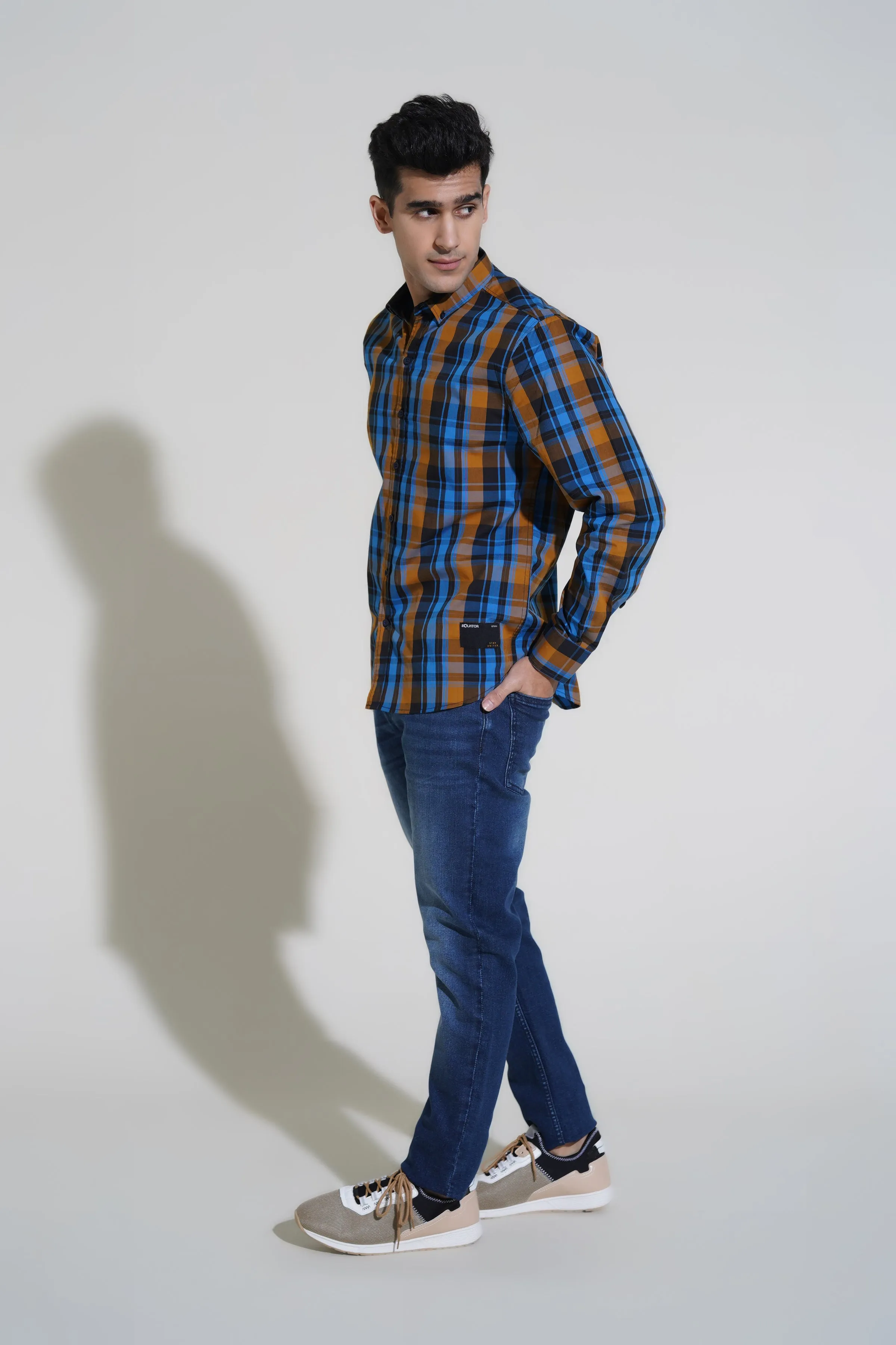 Blue Madras Check Shirt