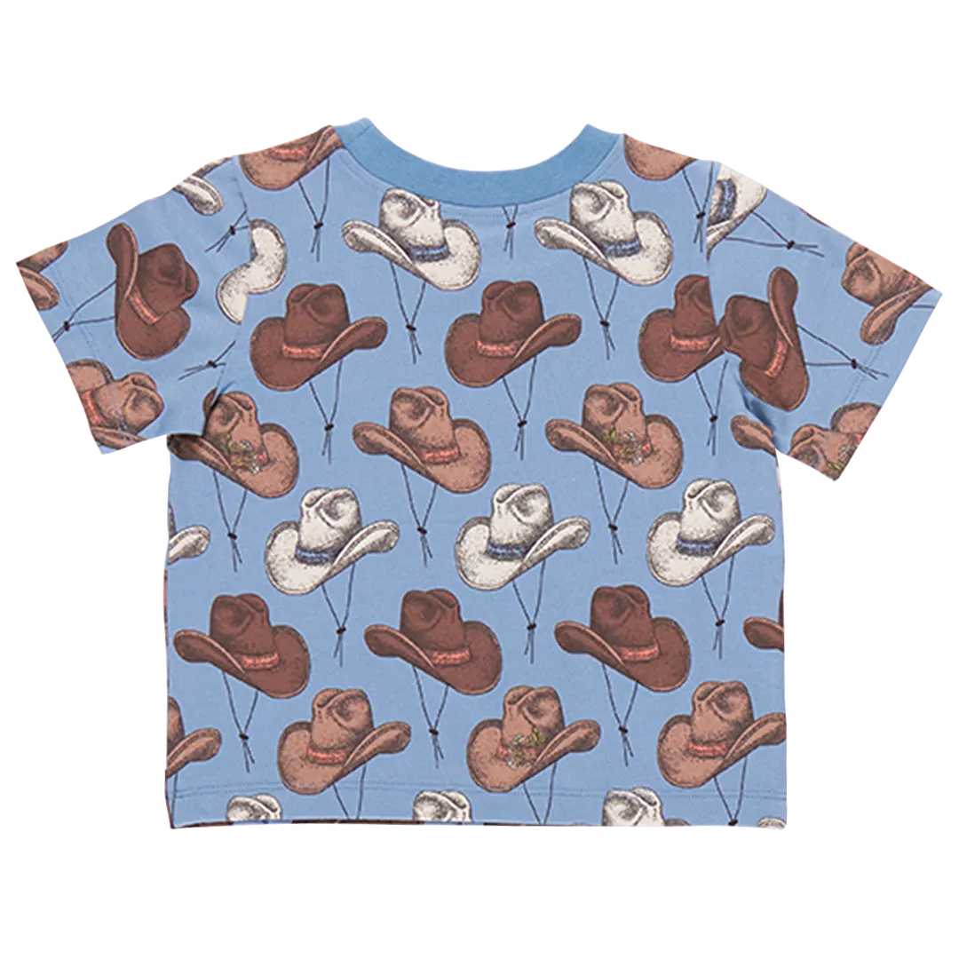 Blue Rooster Kids Organic Tee - Cowboy Hats