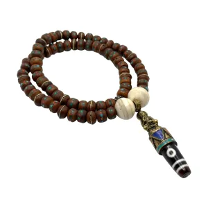 Bodhi Seed Blessing Buddha Dzi Necklace