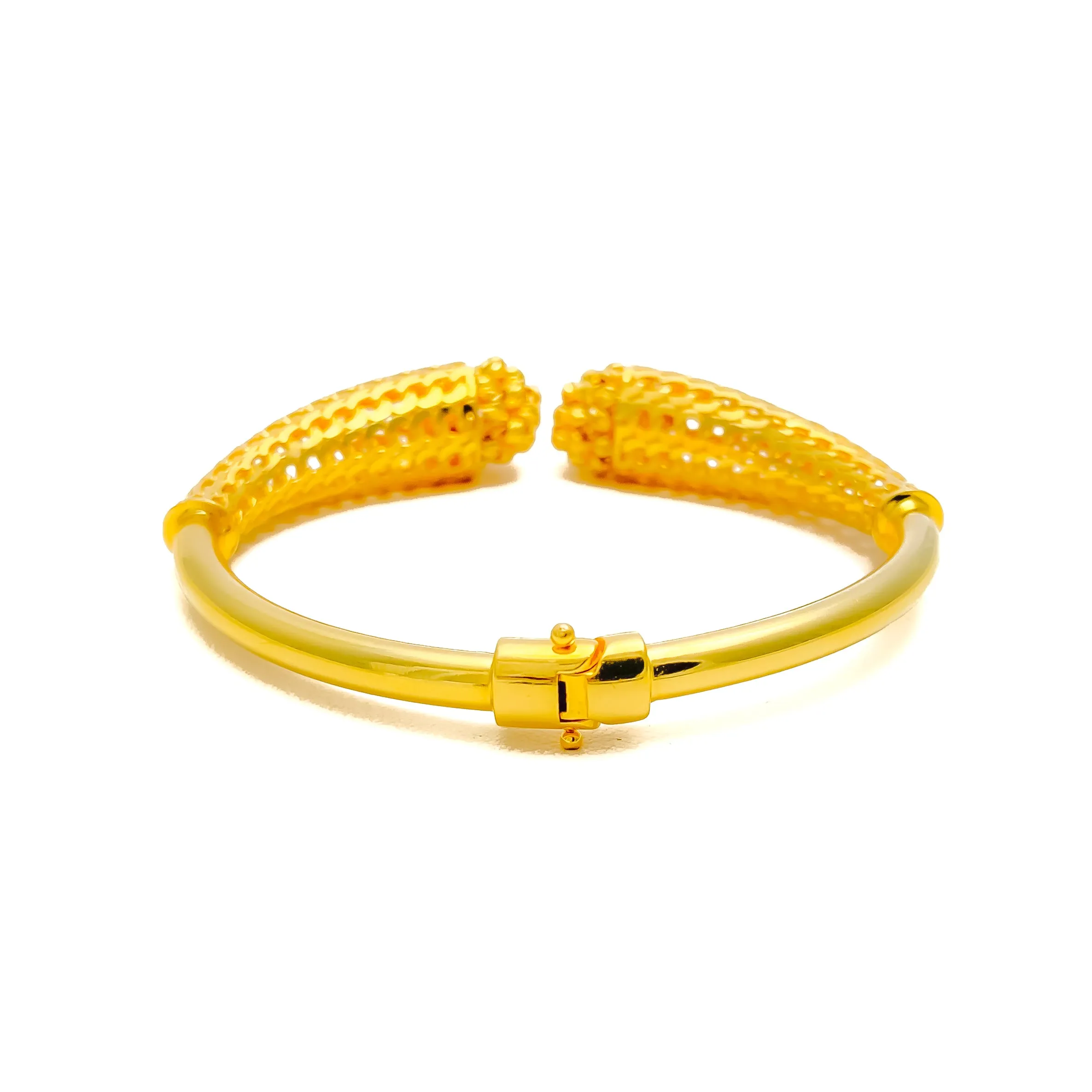 Bold Bespoke Golden 22k Gold Bangle Bracelet