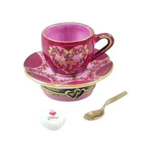 Brand: Valentine's LOVE Tea Cup Set with Heart Sugar Cube