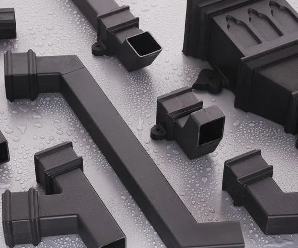 Brett Martin Square 65mm Cast Iron Effect 75mm Offset (BR575CI)