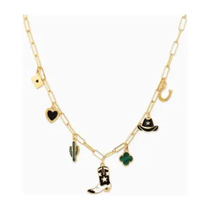 Bright Western Multi Charm Necklace