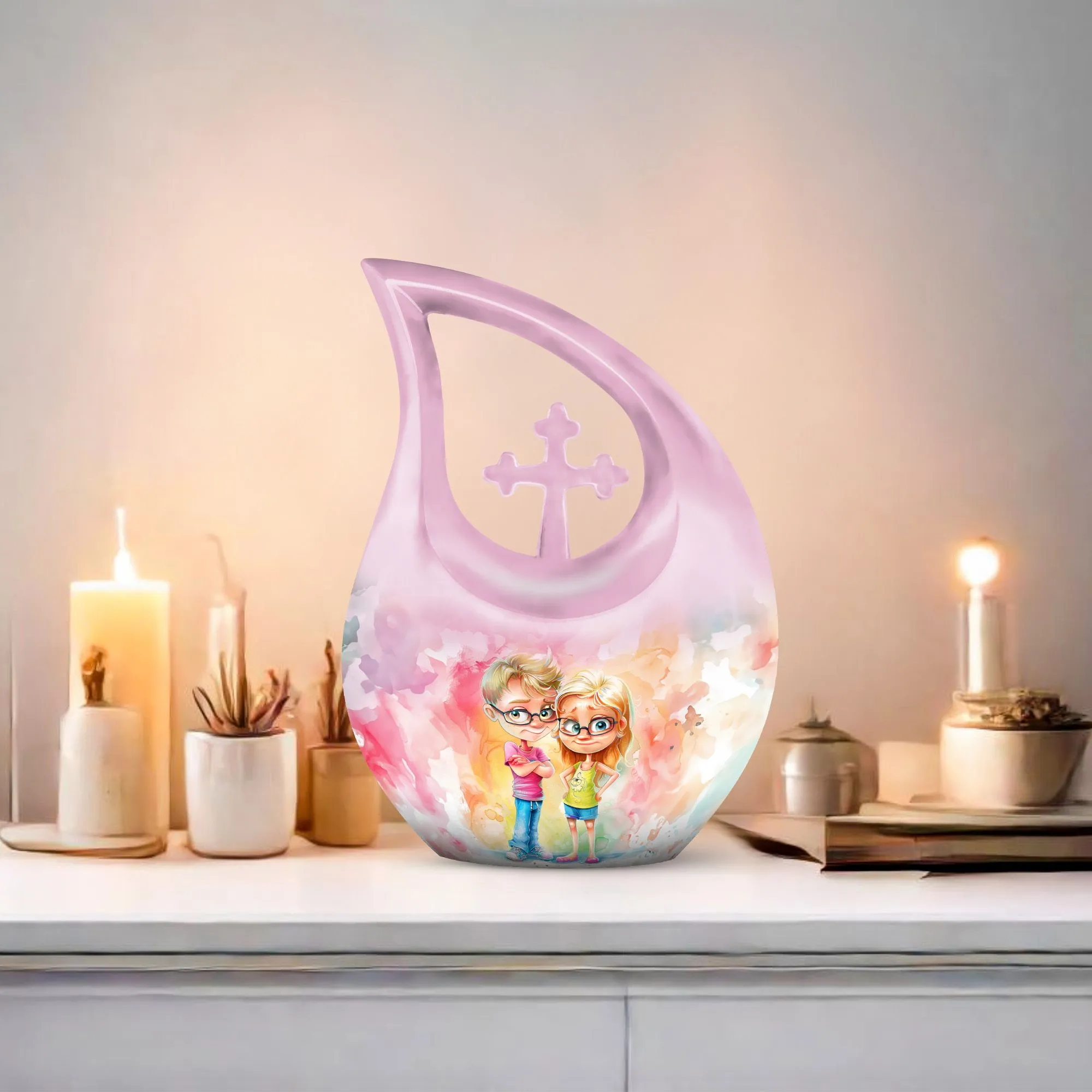 Brother and Sister Memorial Extra Large Cremation Urn