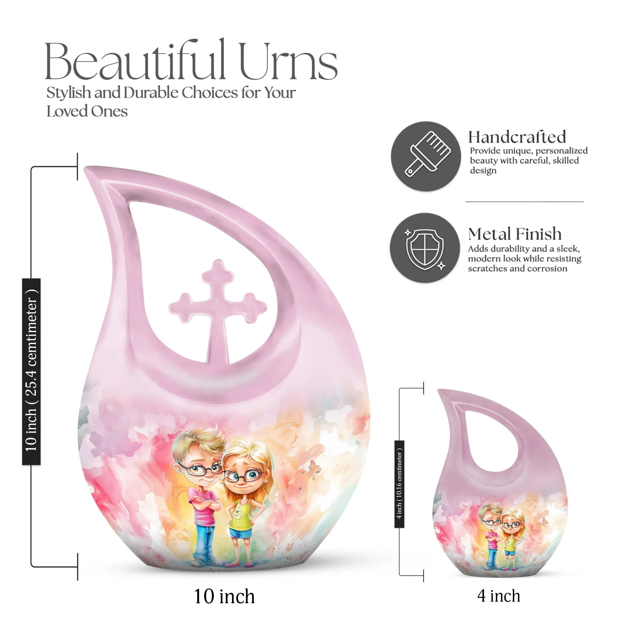 Brother and Sister Memorial Extra Large Cremation Urn