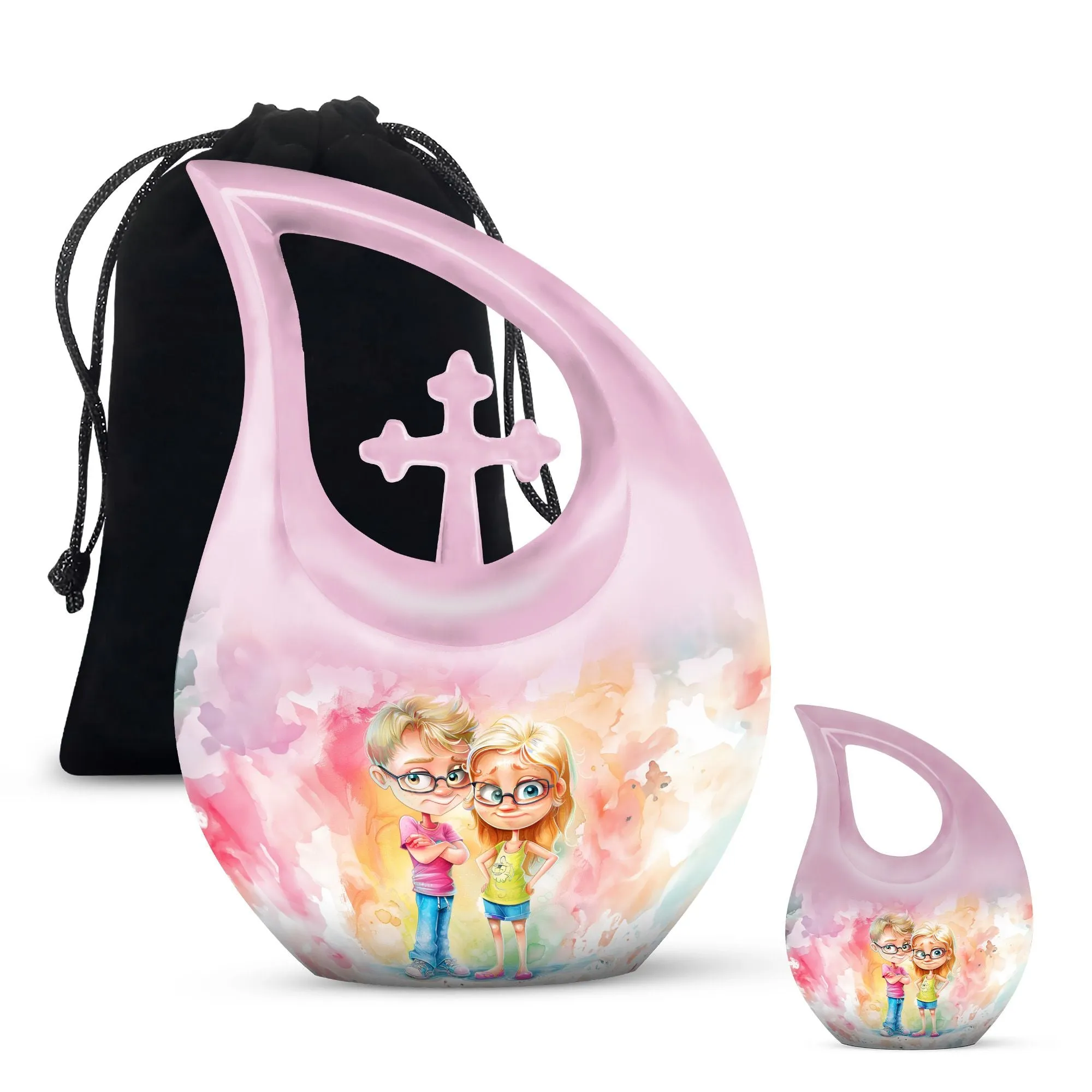 Brother and Sister Memorial Extra Large Cremation Urn