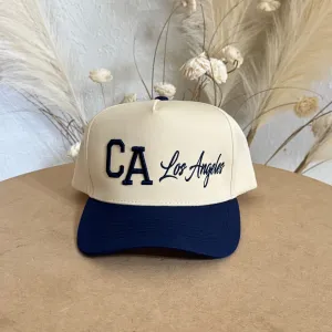 CA 3D Los Angeles Two-Tone 5-Panel Embroidered Baseball Hat