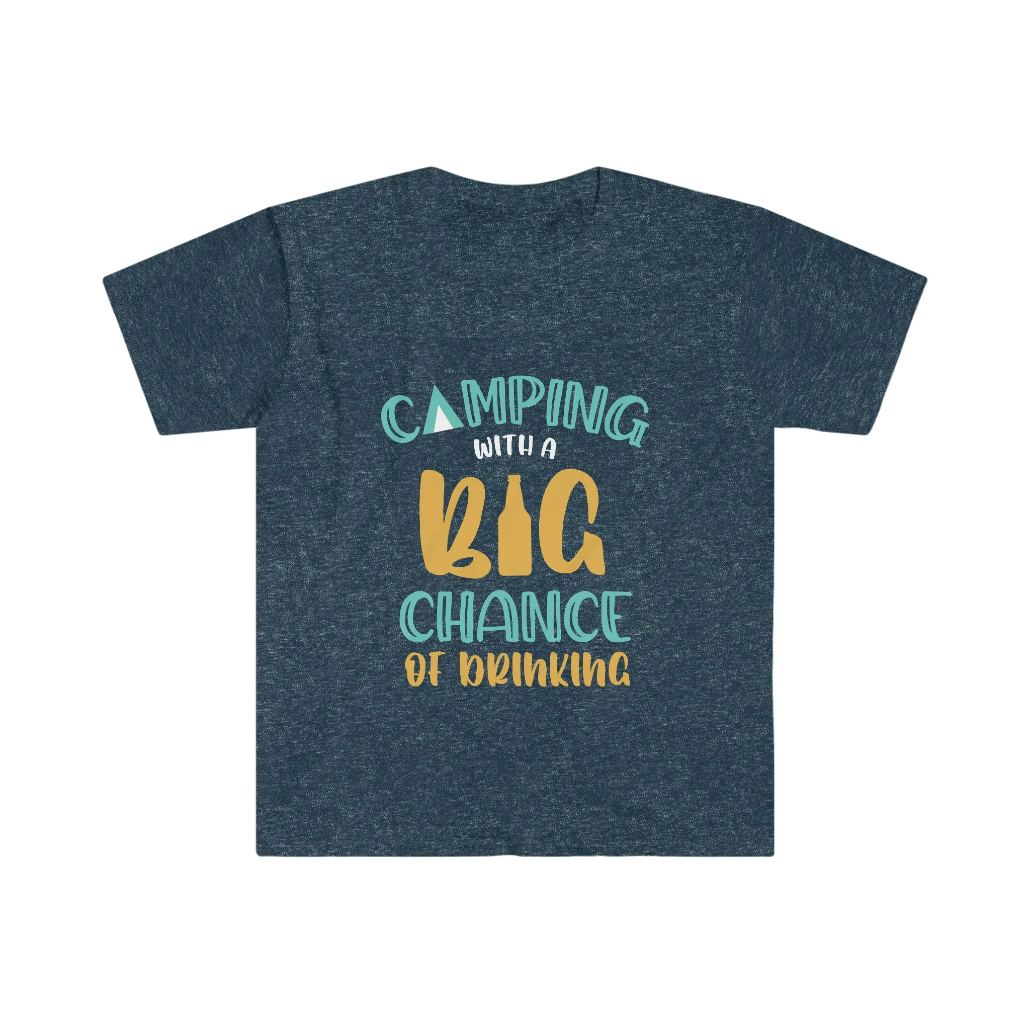 Camping With a Chance of Drinking Unisex Softstyle T-Shirt