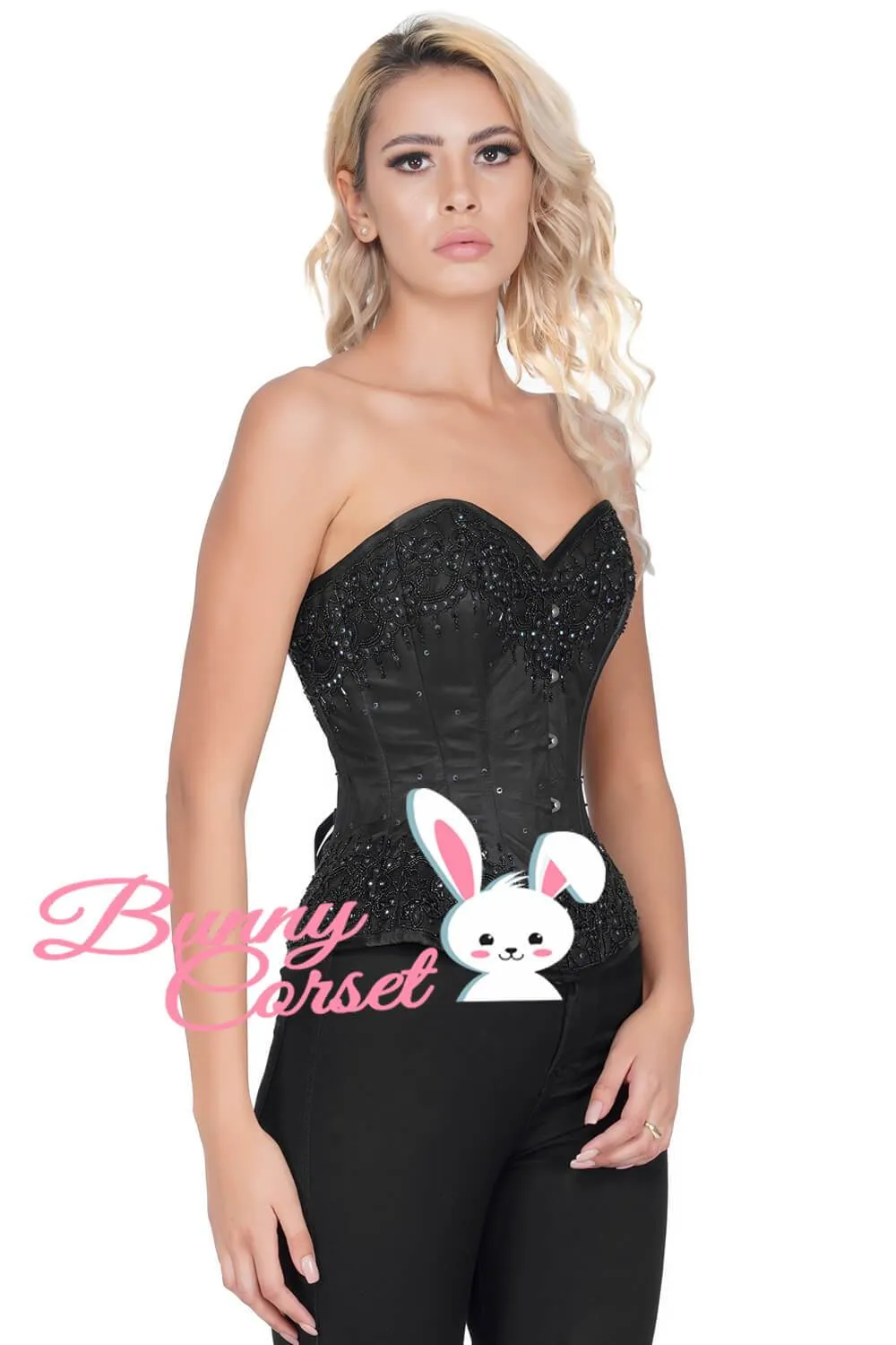 Carita Black Overbust Couture Corset