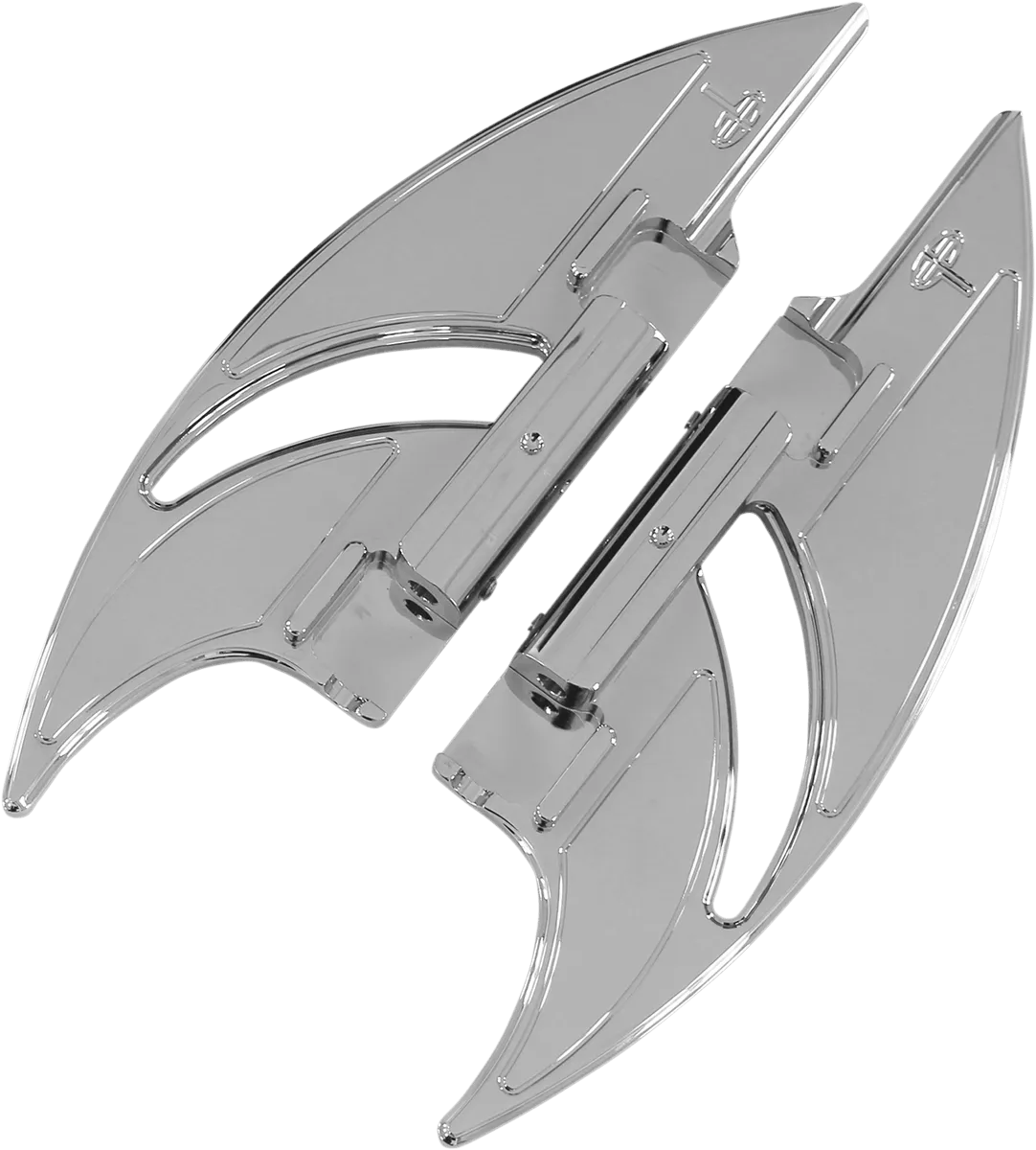 Carl Brouhard Designs FB-R002-C Elite Edge Passenger Floorboards - Chrome