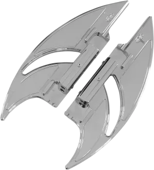 Carl Brouhard Designs FB-R002-C Elite Edge Passenger Floorboards - Chrome
