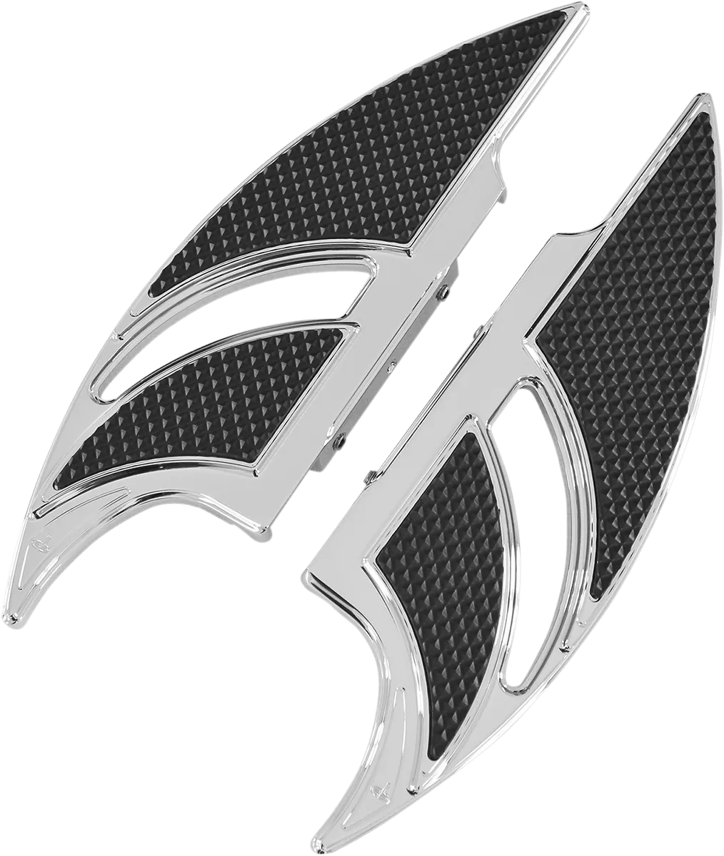 Carl Brouhard Designs FB-R002-C Elite Edge Passenger Floorboards - Chrome