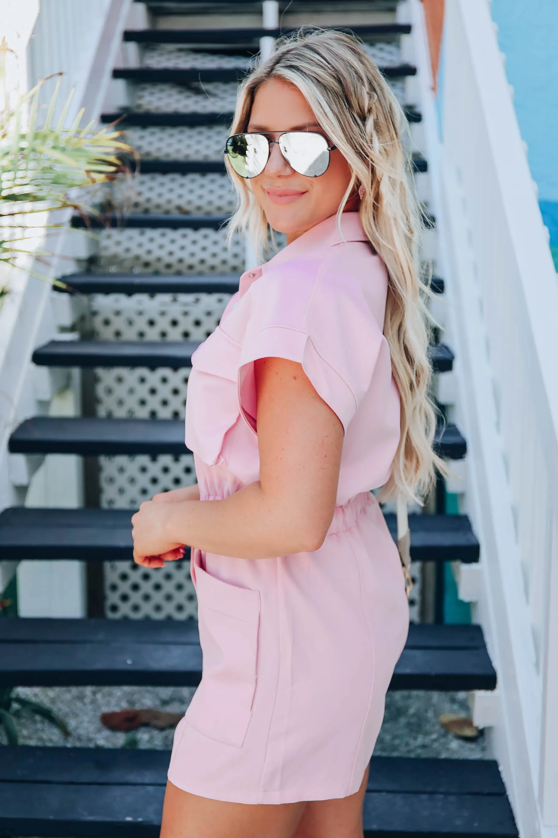 Catamaran Day Romper - Pink