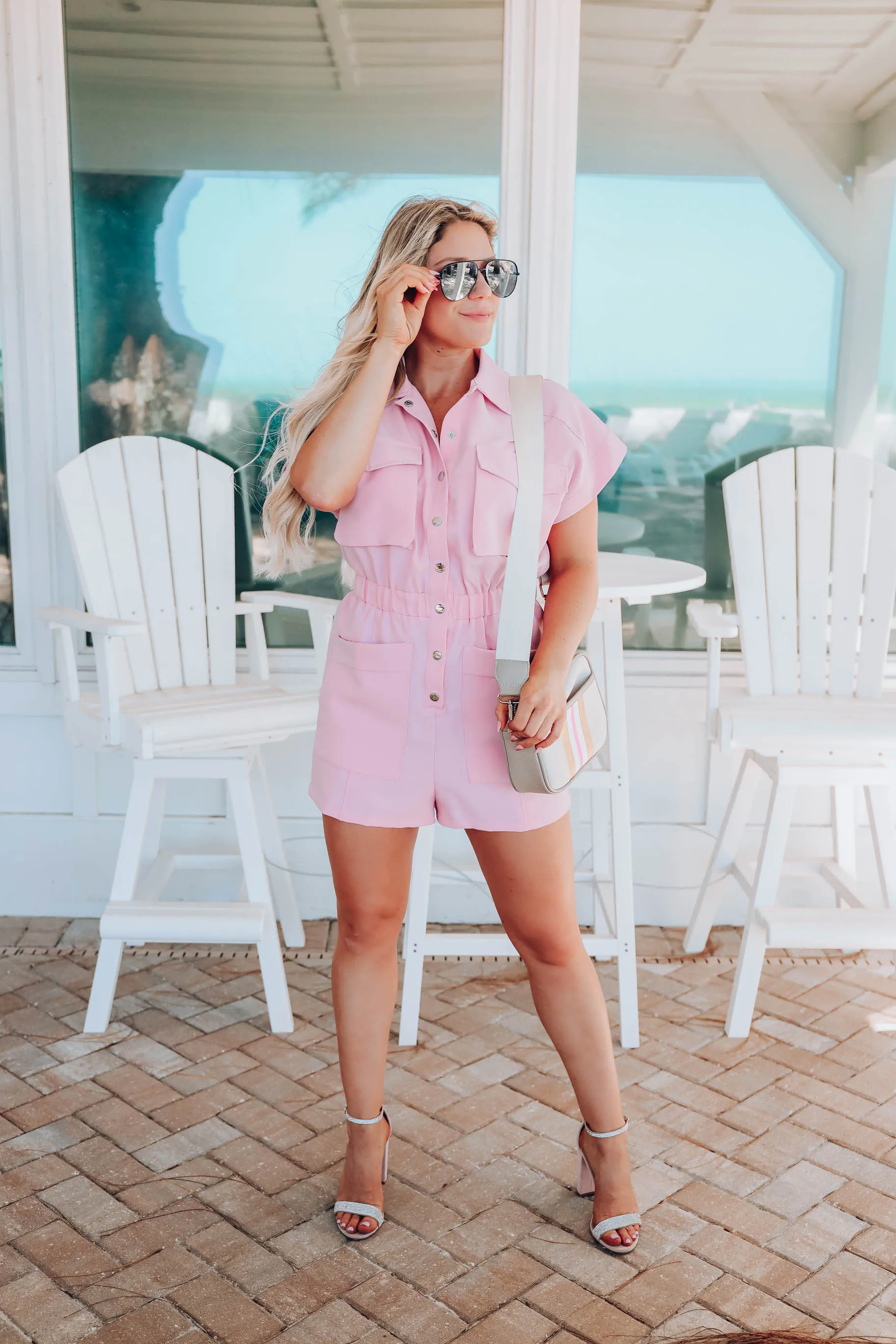Catamaran Day Romper - Pink