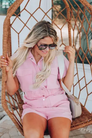 Catamaran Day Romper - Pink