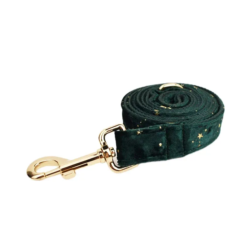 Celestial Elegance: Personalized Bow Collar, Leash
