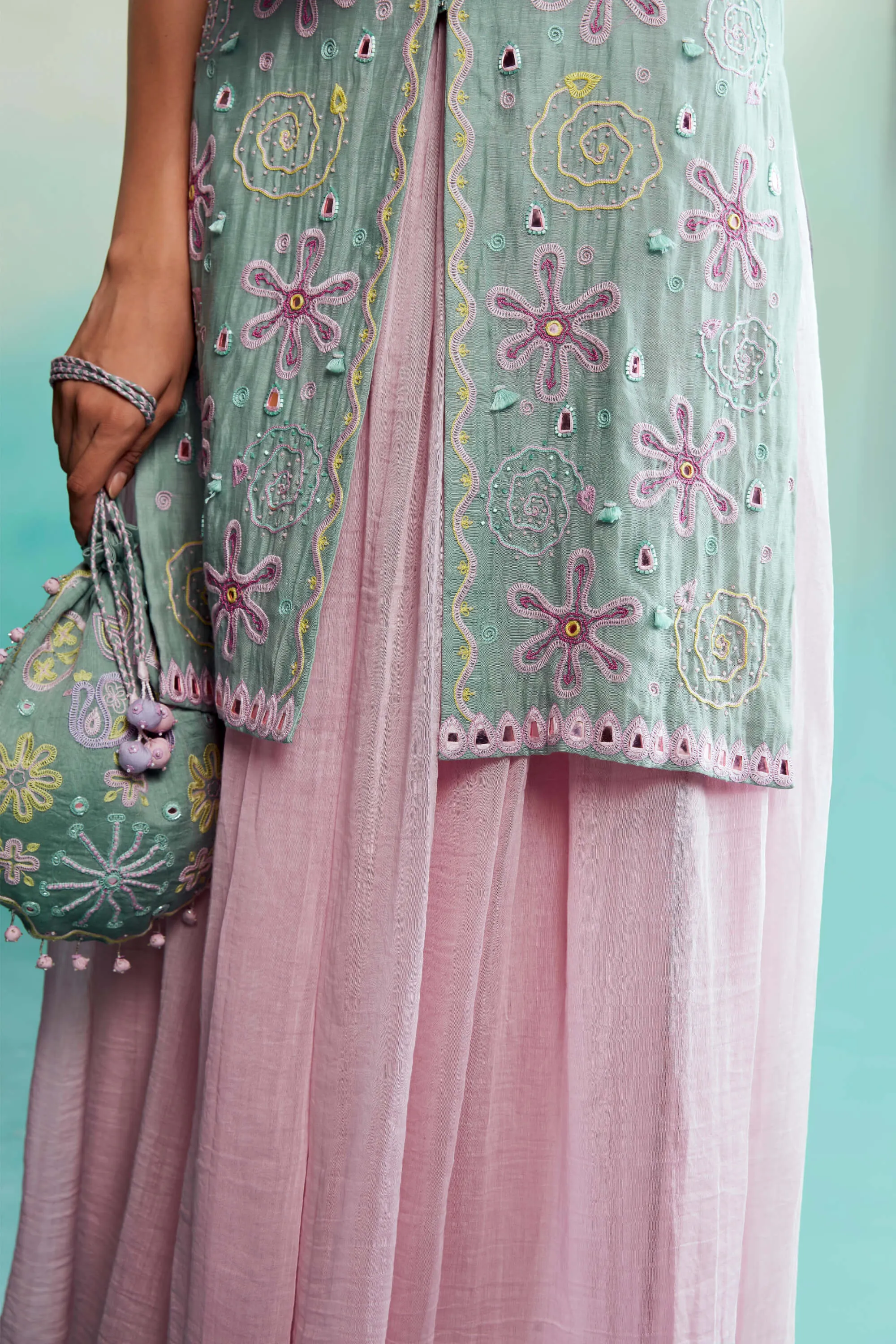 Celestial kurta and sharara