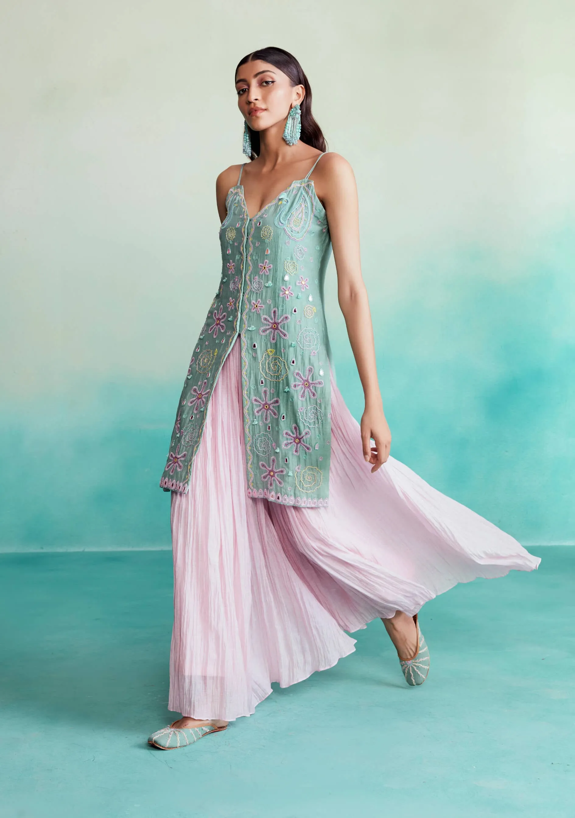 Celestial kurta and sharara