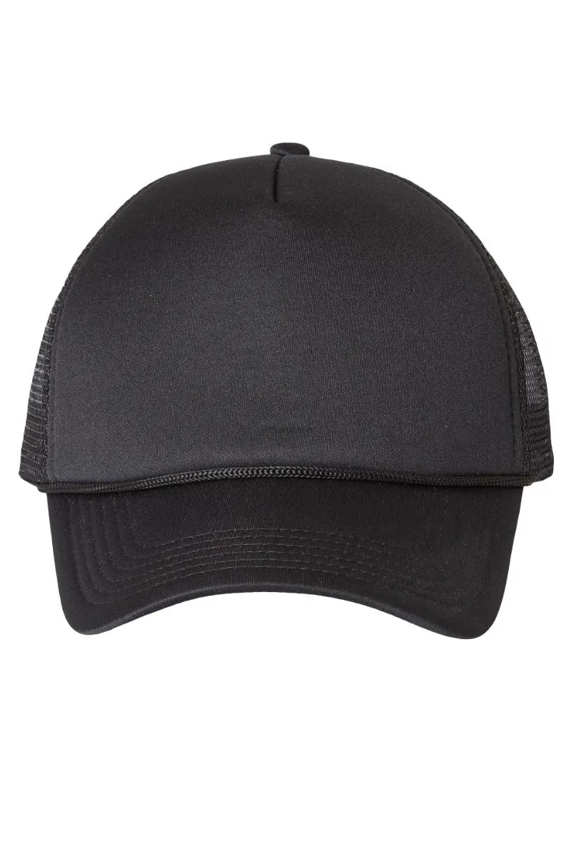 Checkered Charm Foam Mesh Back Trucker Cap