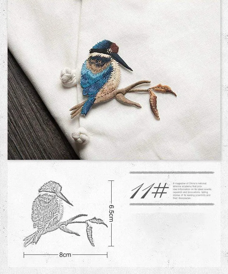 China bird embroidery stick