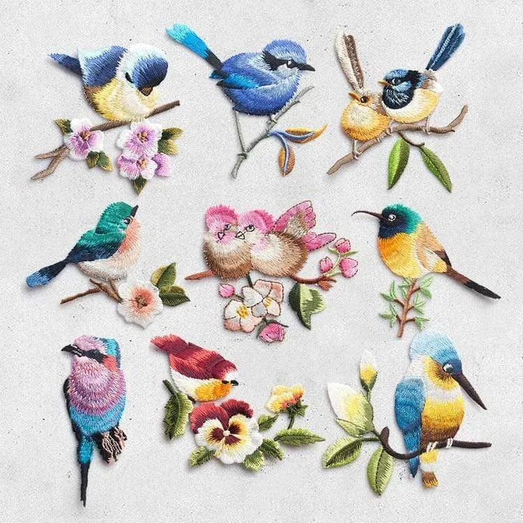 China bird embroidery stick