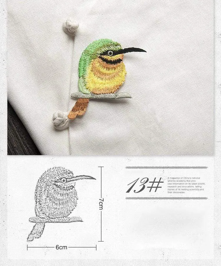China bird embroidery stick