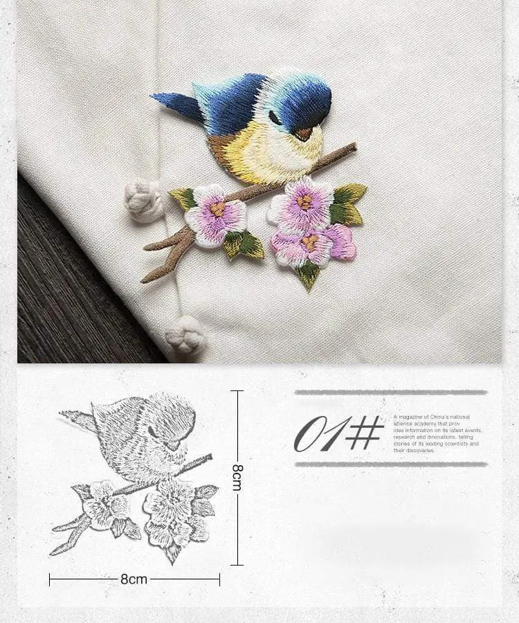 China bird embroidery stick