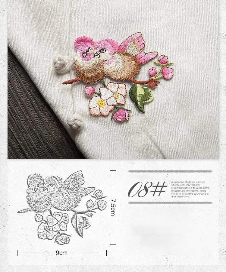 China bird embroidery stick