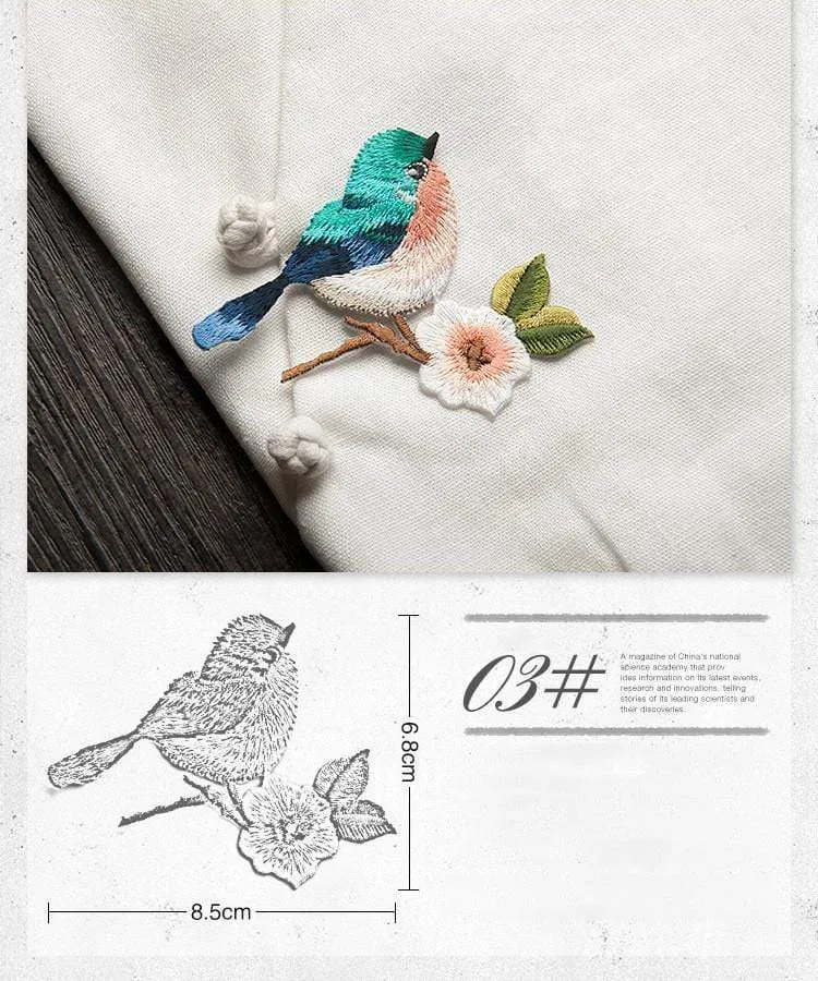 China bird embroidery stick