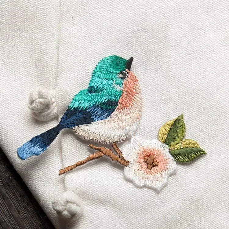 China bird embroidery stick