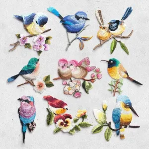 China bird embroidery stick