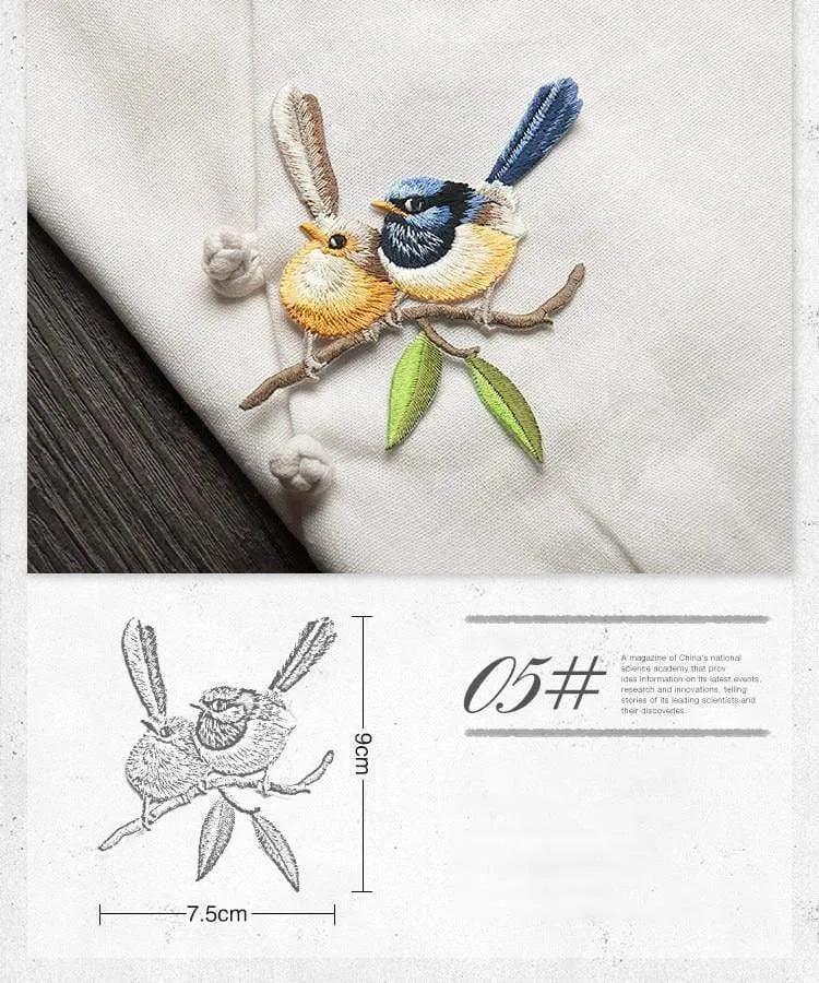China bird embroidery stick