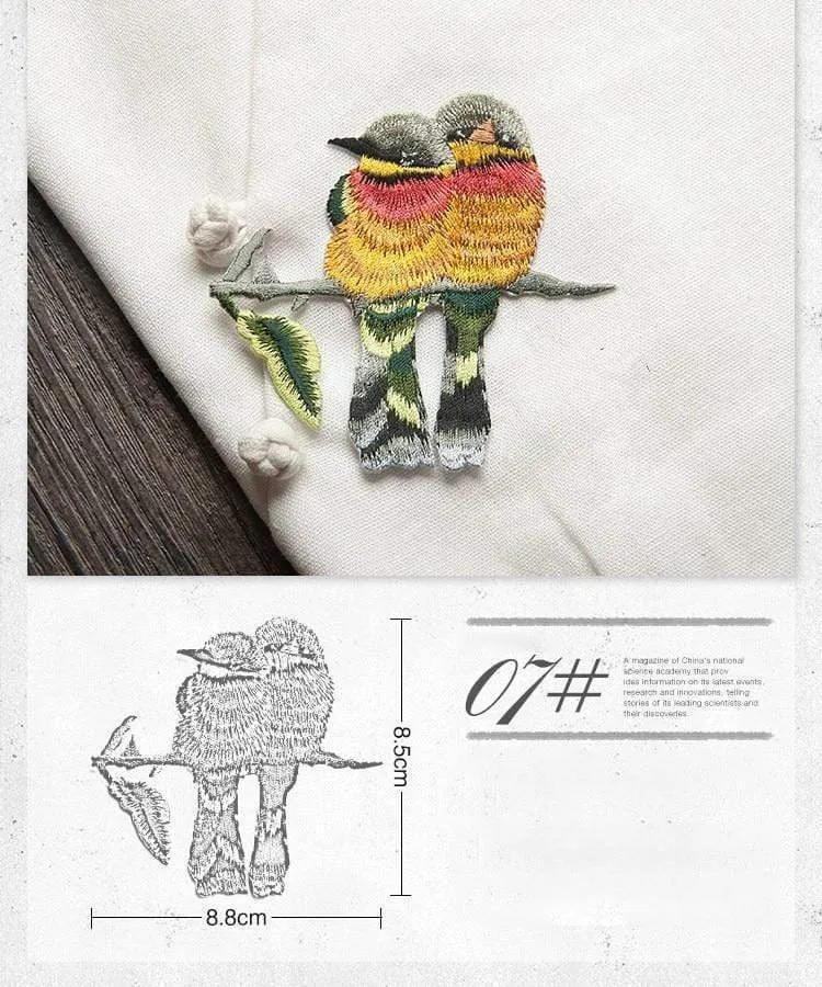 China bird embroidery stick