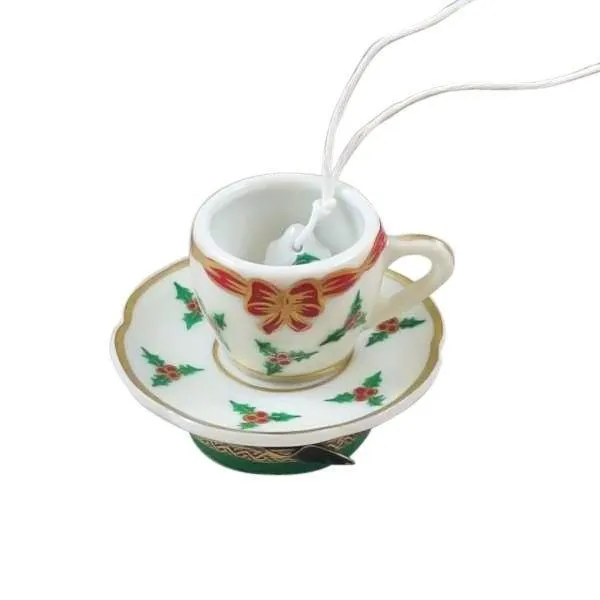 Christmas Teacup with Tea