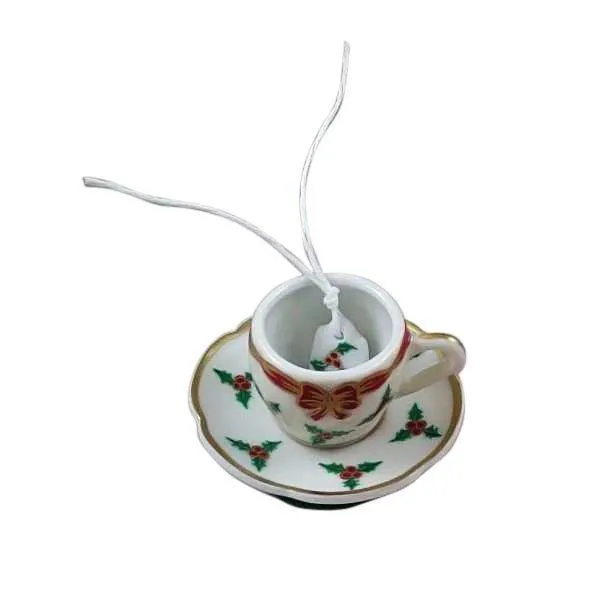 Christmas Teacup with Tea