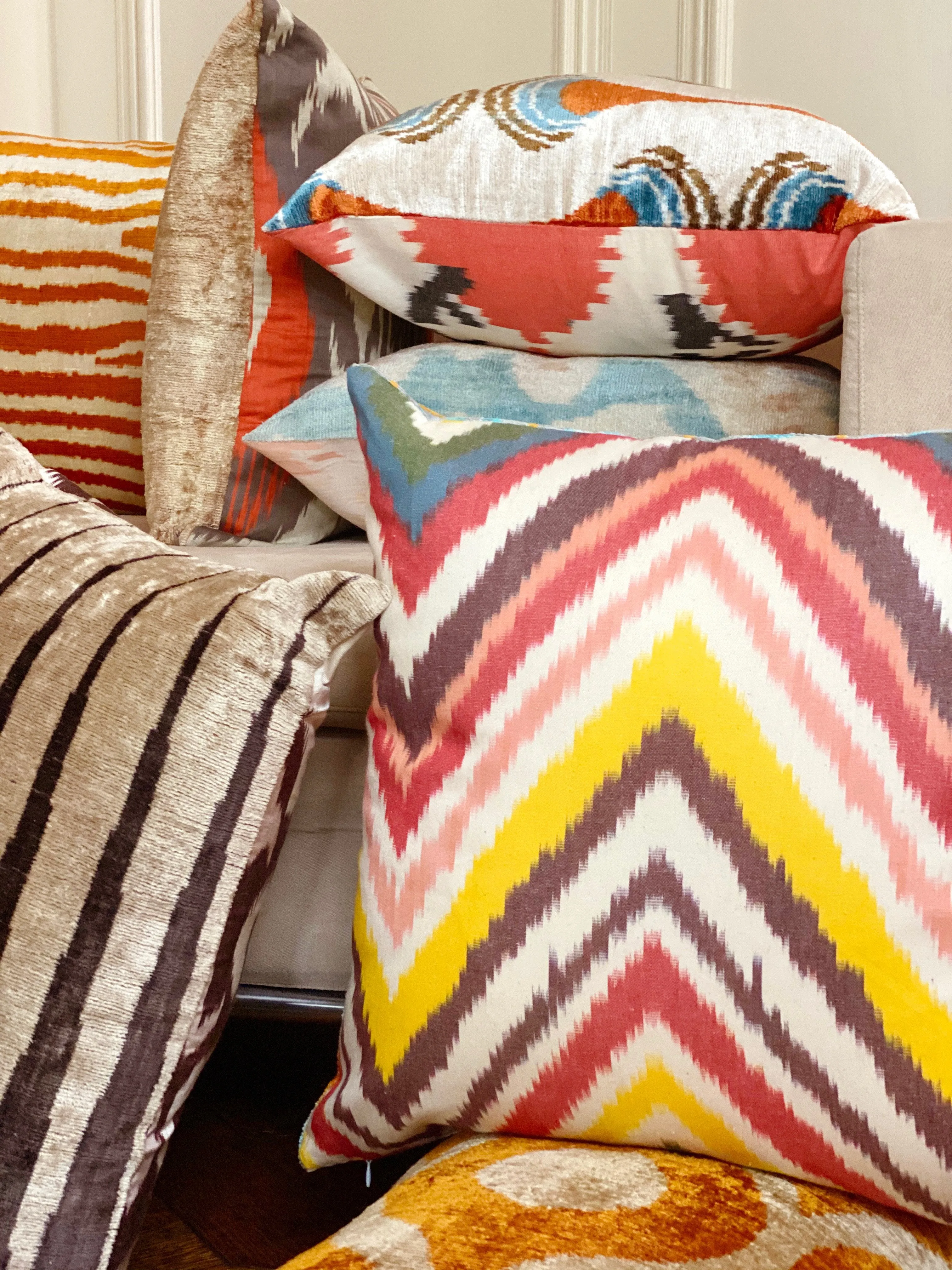Classic Electric Blue Square Pillow Cover