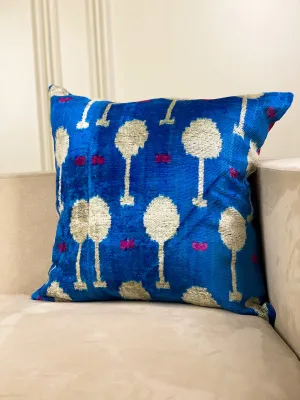 Classic Electric Blue Square Pillow Cover