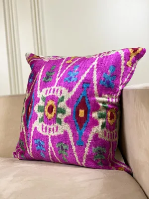 Classic Jewel Motif Square Pillow Cover
