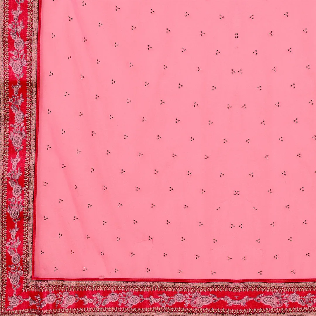 Classic Red Brocade Lehenga Set